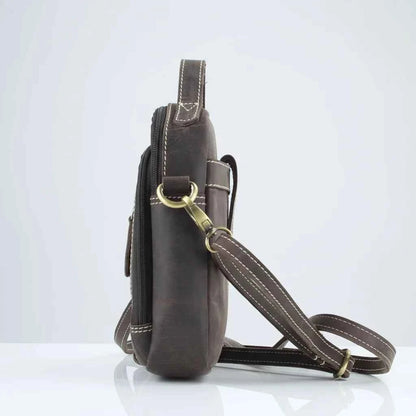 Hunter Leather Bag with Top Handle