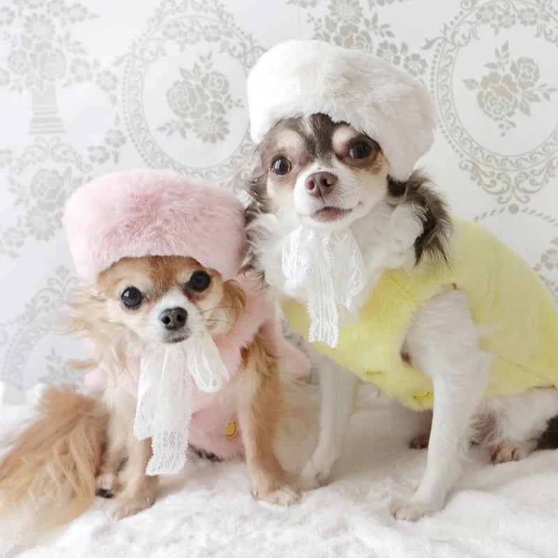 Little Miss Fur Hat – Luxury Faux Fur Pet Hat