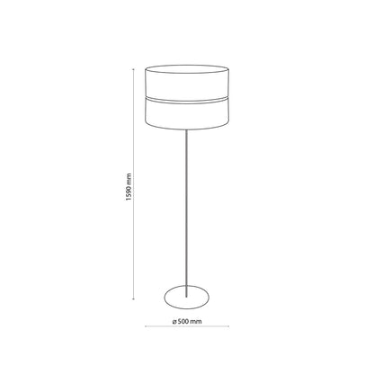 HILTON Black Gold Floor Lamp - AURABAGS SHOP