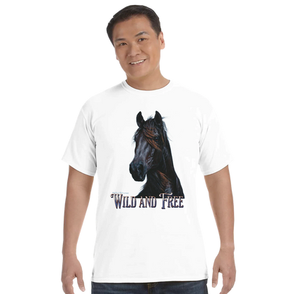 Wild and Free Comfort Colors Unisex T-Shirt – 100 % Baumwolle