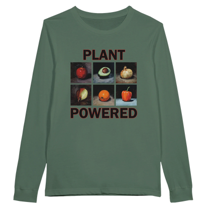 Pflanzenbasierte Langarm-T-Shirt – Bequemes Baumwoll-T-Shirt