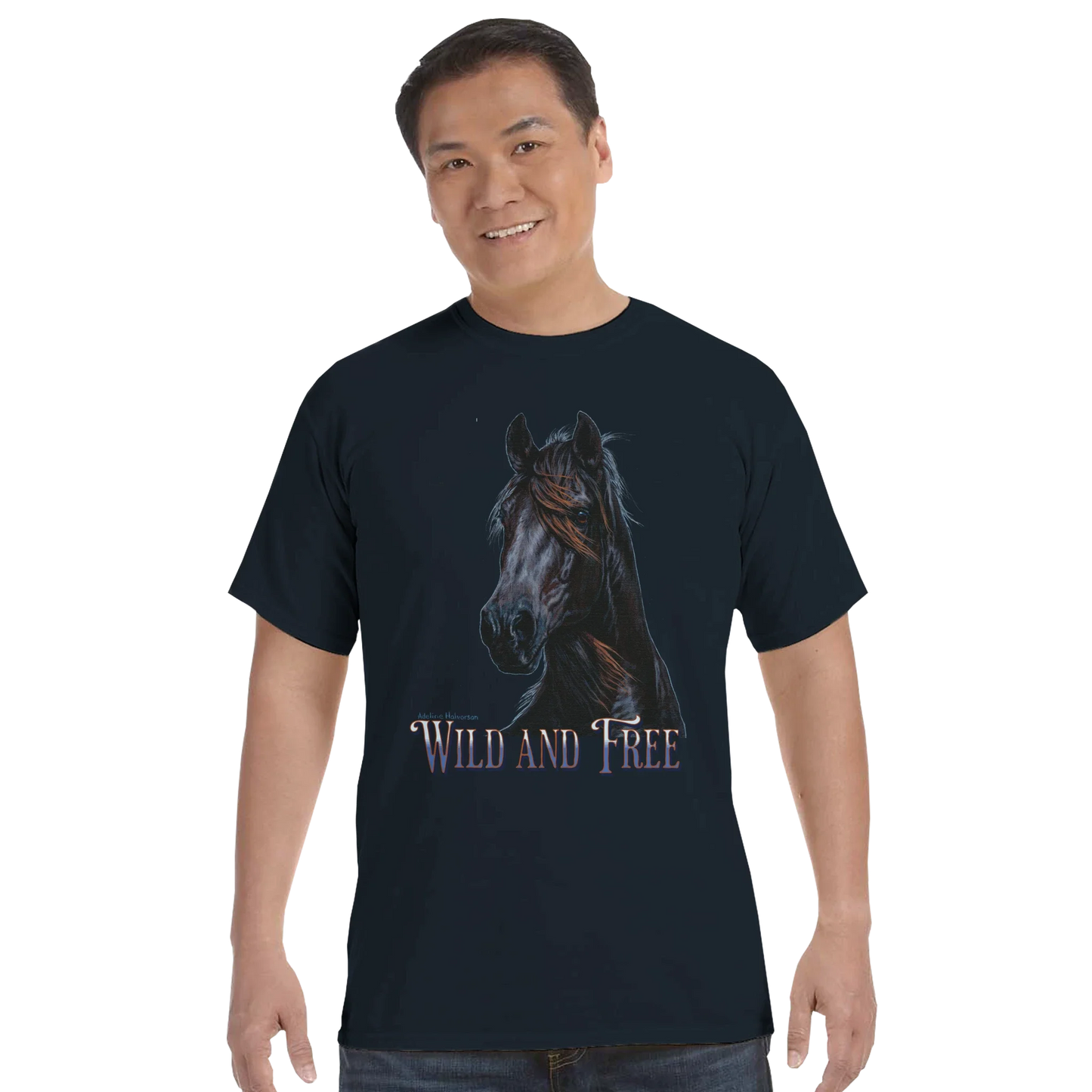 Wild and Free Comfort Colors Unisex T-Shirt – 100 % Baumwolle
