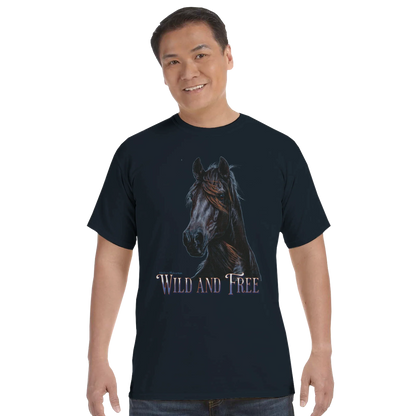 Wild and Free Comfort Colors Unisex T-Shirt – 100 % Baumwolle