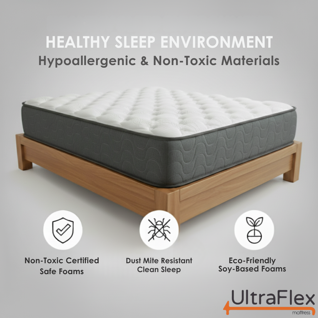 UltraFlex® STELLAR Mittelfest – Premium Orthopädische Matratze mit Kühlgel, High-Density Soja-Schaum & Gesteppter Oberseite | Hergestellt in Kanada