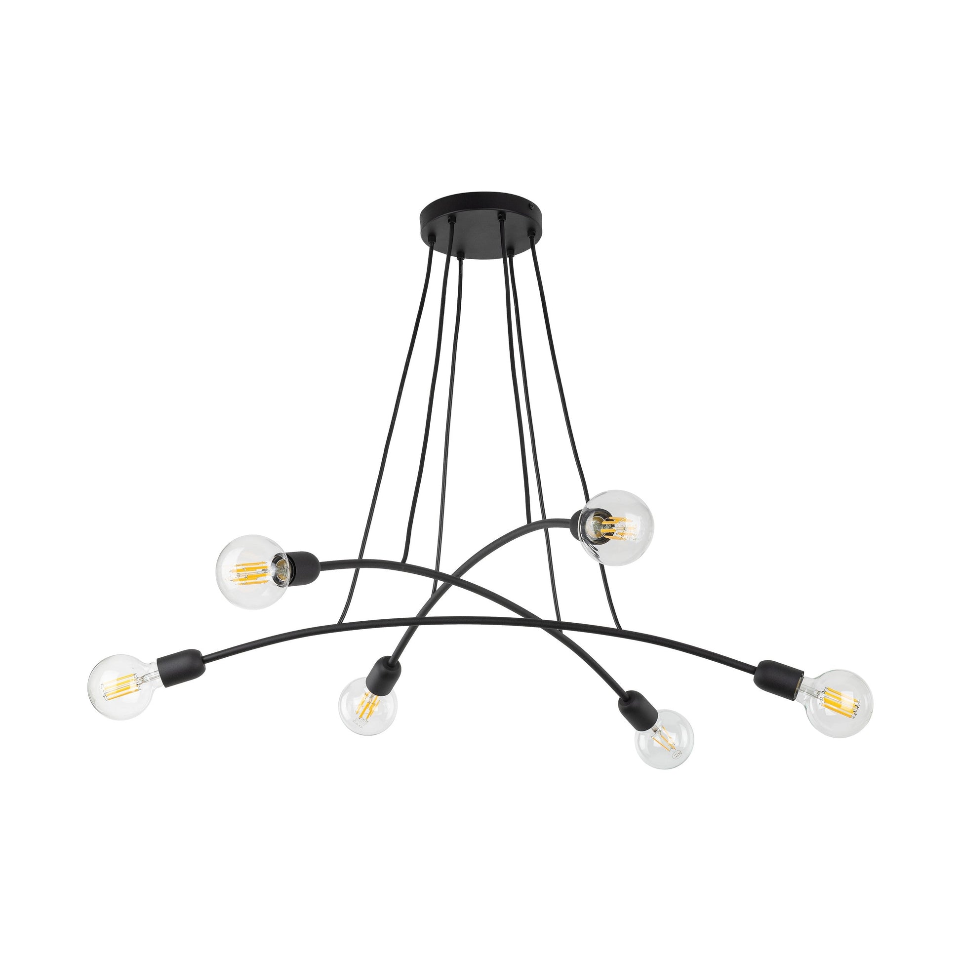 HELIX Black Minimalist Pendant Light 6  (Clearance) - AURABAGS SHOP