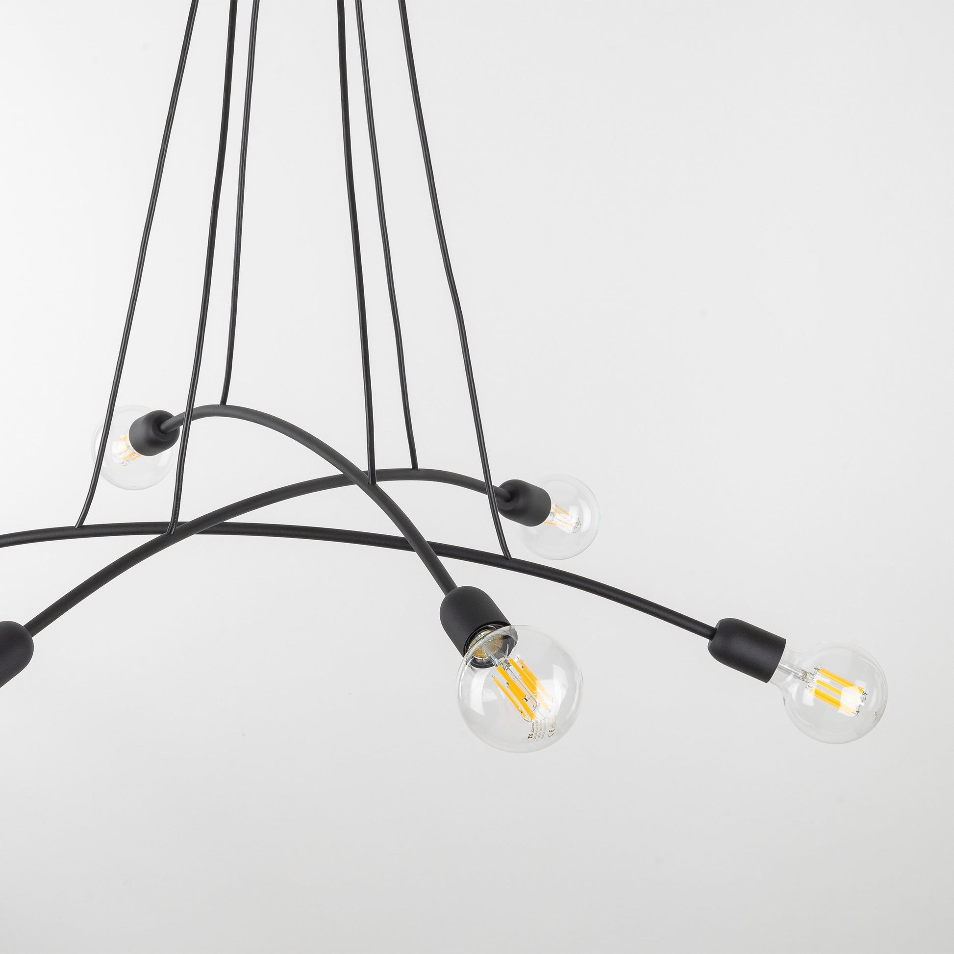 HELIX Black Minimalist Pendant Light 6  (Clearance) - AURABAGS SHOP