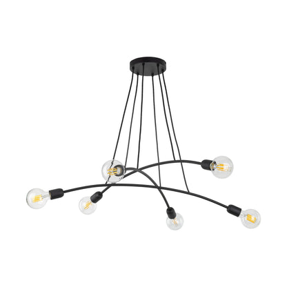 HELIX Black Minimalist Pendant Light 6  (Clearance) - AURABAGS SHOP
