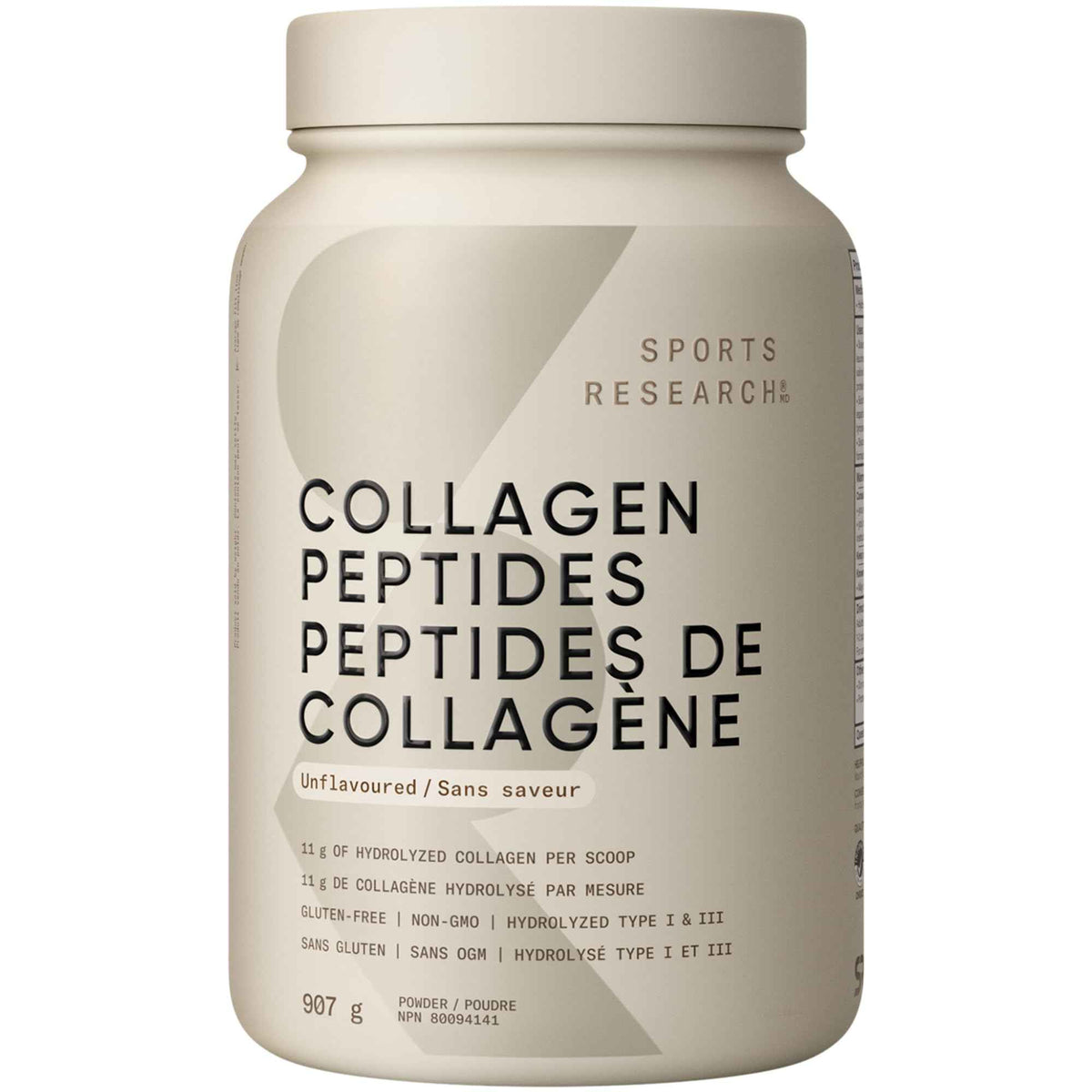 Sports Research® Premium Collagen Peptides Powder (32oz Jar) | Grass-Fed, Certified Paleo Friendly, Non-GMO and Gluten Free - Unflavored and Easy to Mix 🍁 All In One Marketplace Canada