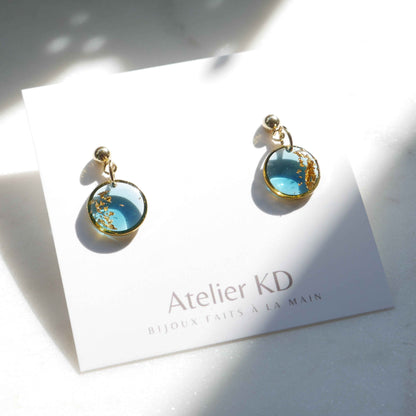 Boucles d'oreilles Céleste - rond (mini)