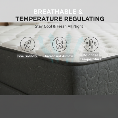 UltraFlex® STELLAR Mittelfest – Premium Orthopädische Matratze mit Kühlgel, High-Density Soja-Schaum & Gesteppter Oberseite | Hergestellt in Kanada