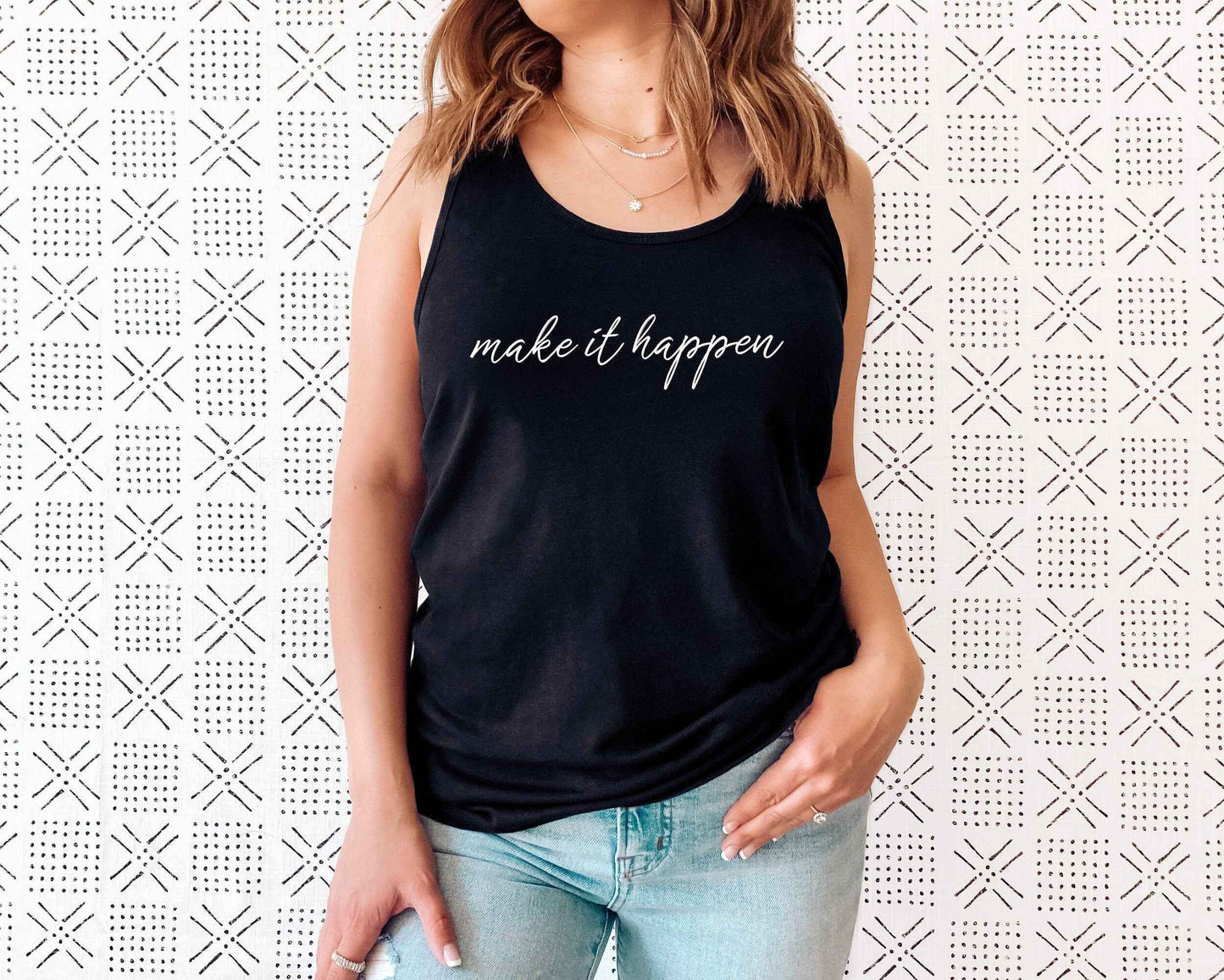 Make It Happen Racerback Tank Top