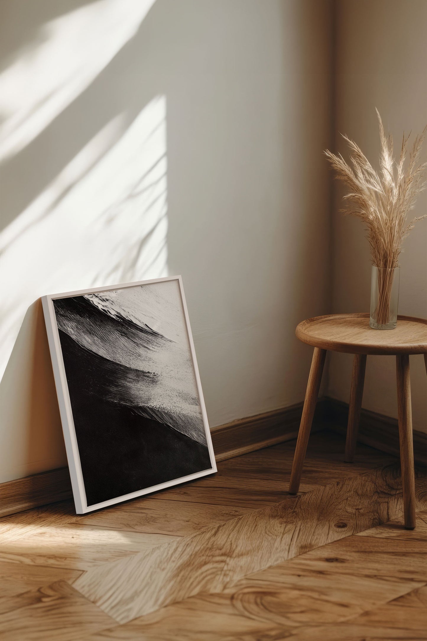 GEZEIT DER SCHATTEN, Kunstwerk auf gespannter Leinwand