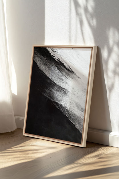 GEZEIT DER SCHATTEN, Kunstwerk auf gespannter Leinwand