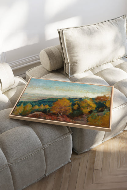 AMBER HILLS, Mischtechnik auf Leinwand