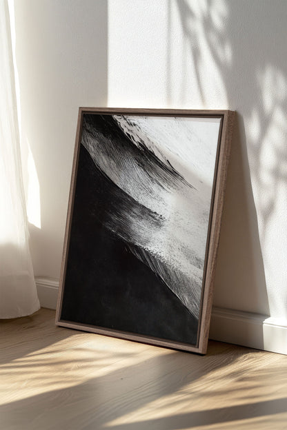 GEZEIT DER SCHATTEN, Kunstwerk auf gespannter Leinwand