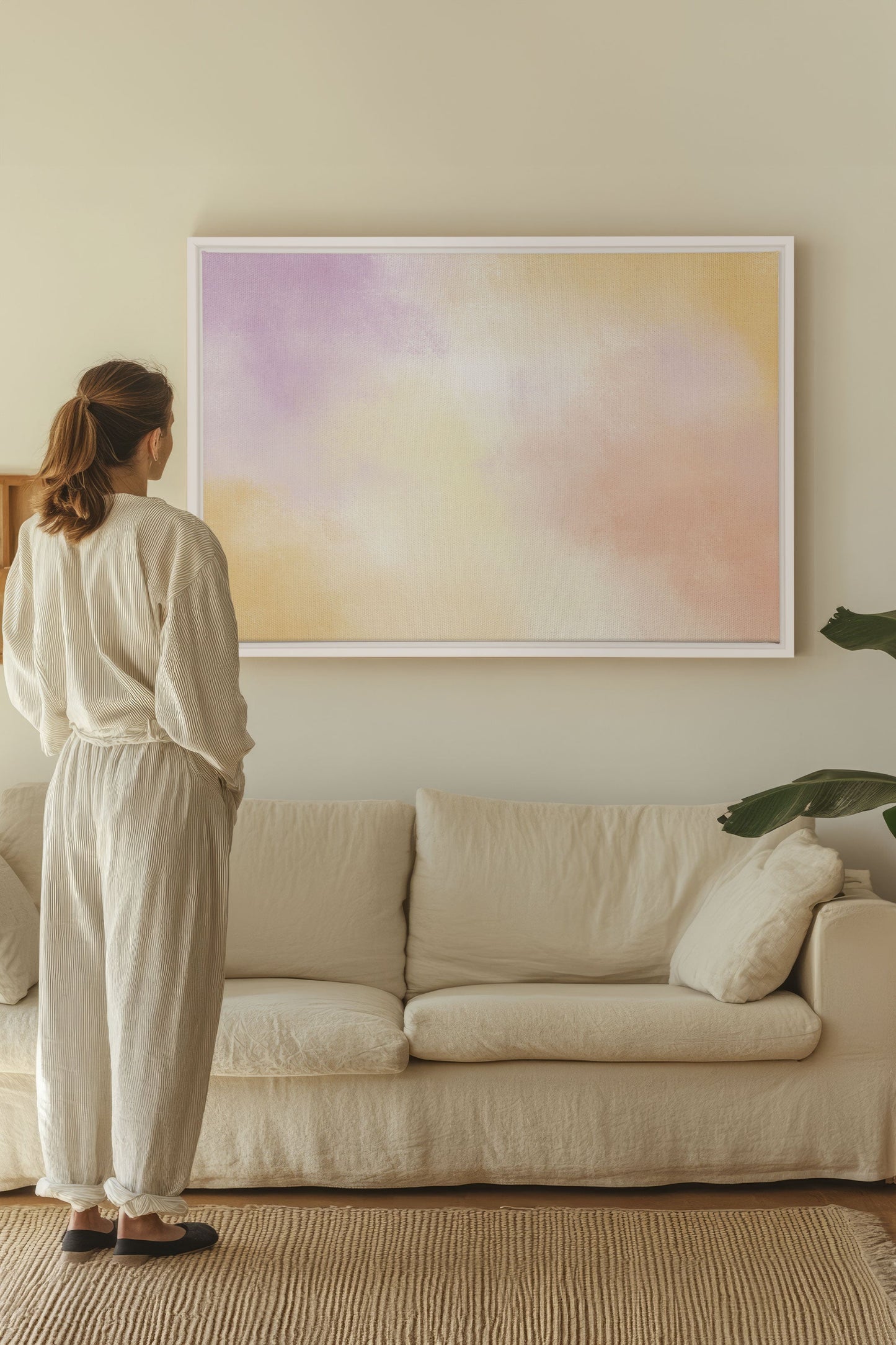 POWDERED GLOW, Mischtechnik auf Leinwand