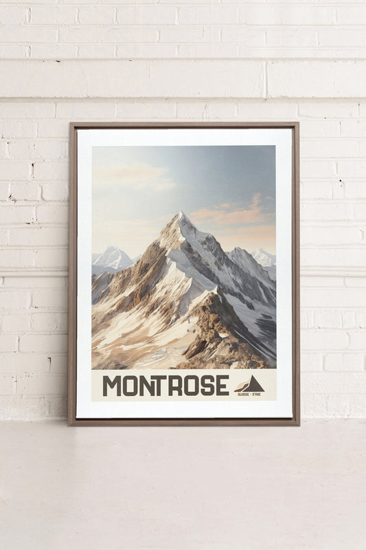 MONT ROSE, Mischtechnik auf Leinwand