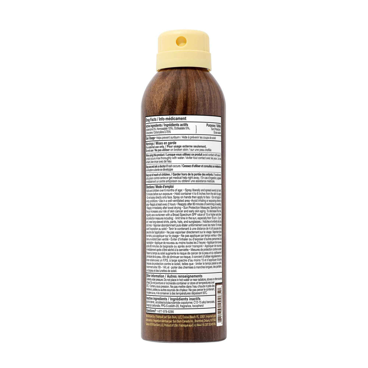 Sun Bum Original SPF 30 Sunscreen Spray - Broad Spectrum Moisturizing UVA/UVB Protection with Vitamin E - Vegan & Oxybenzone/Octinoxate Free - 177ml 🍁 All In One Marketplace Canada