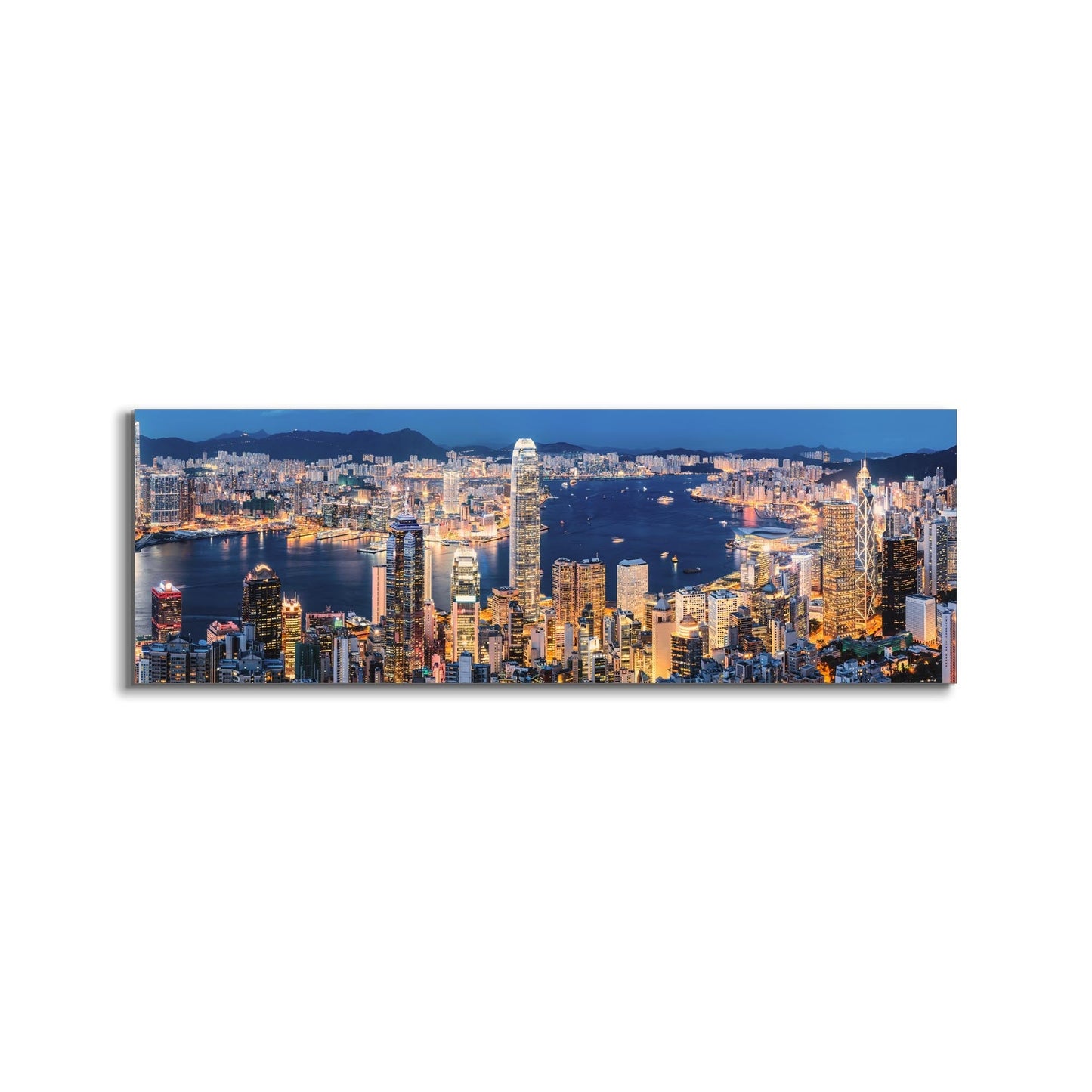 Leinwandbild-Hongkong-Skyline-Wandbild