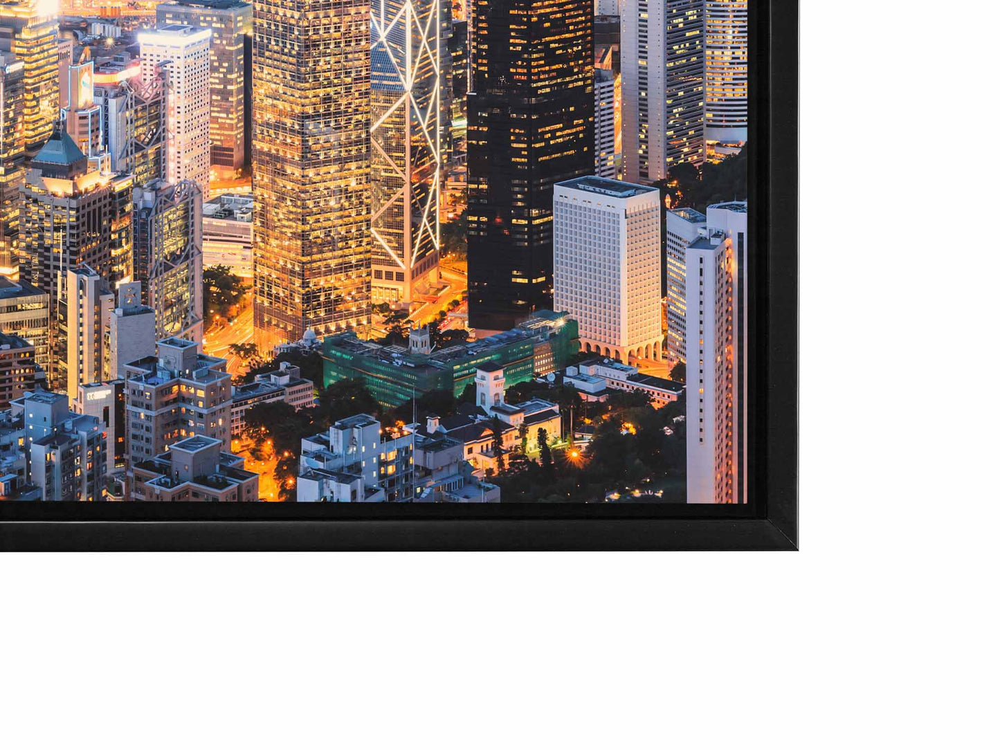 Leinwandbild-Hongkong-Skyline-Wandbild