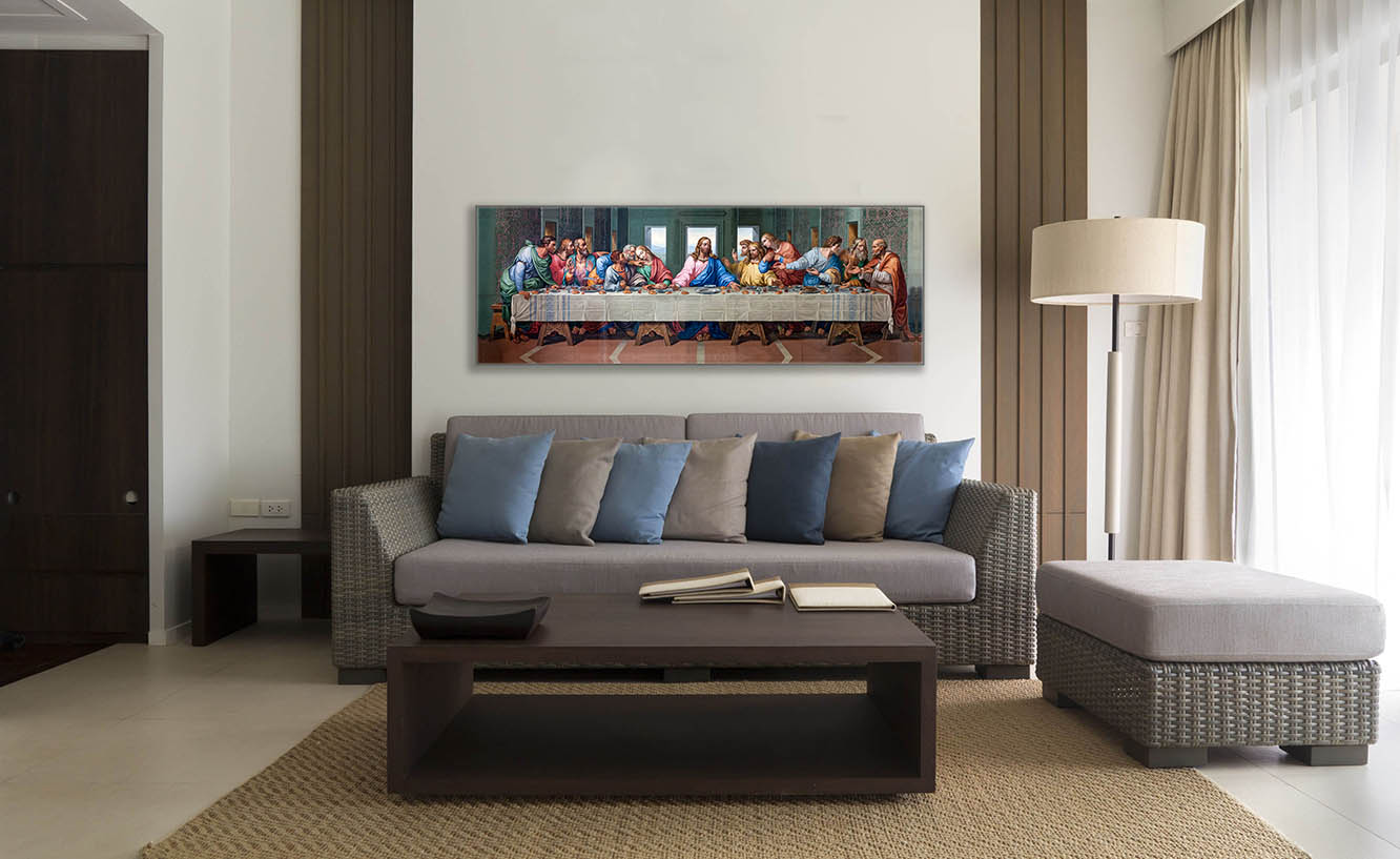 Letztes Abendmahl Leinwand- Wandkunst- RGB Firnis Leinwanddruck