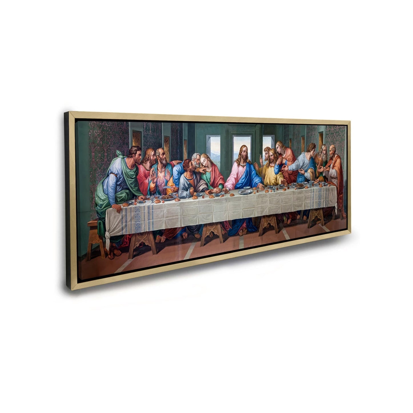 Letztes Abendmahl Leinwand- Wandkunst- RGB Firnis Leinwanddruck