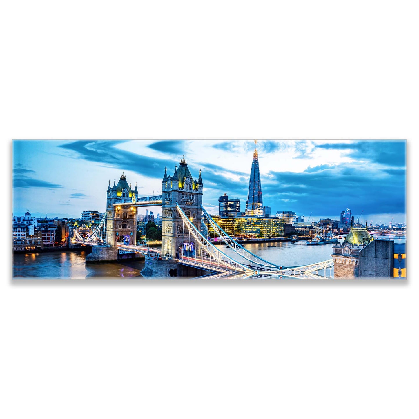 Wandbild-London Skyline auf Leinwand-Gedrucktes Kunstwerk