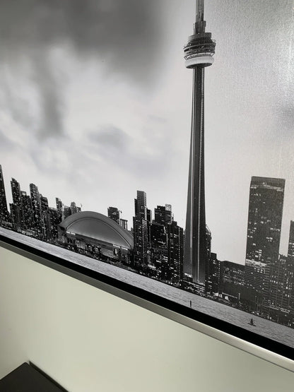Toronto und CN Tower in Schwarz-Weiß – Stadtpanorama
