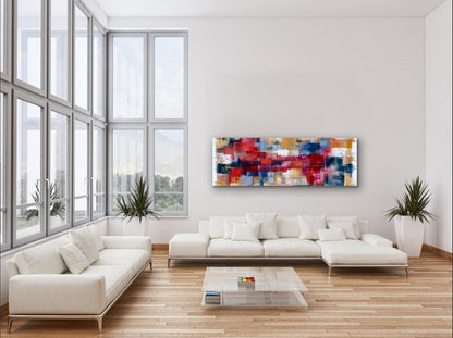 Wandbild Burgoyne Abstrakte Pinselführung – Großformatige Leinwand-Wandkunst – Fine Art – RGB-Lack