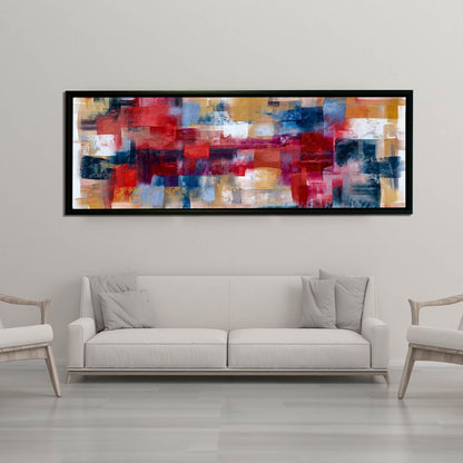 Wandbild Burgoyne Abstrakte Pinselführung – Großformatige Leinwand-Wandkunst – Fine Art – RGB-Lack