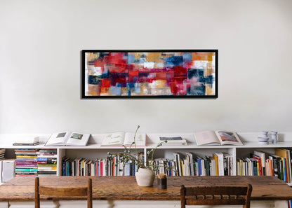 Wandbild Burgoyne Abstrakte Pinselführung – Großformatige Leinwand-Wandkunst – Fine Art – RGB-Lack