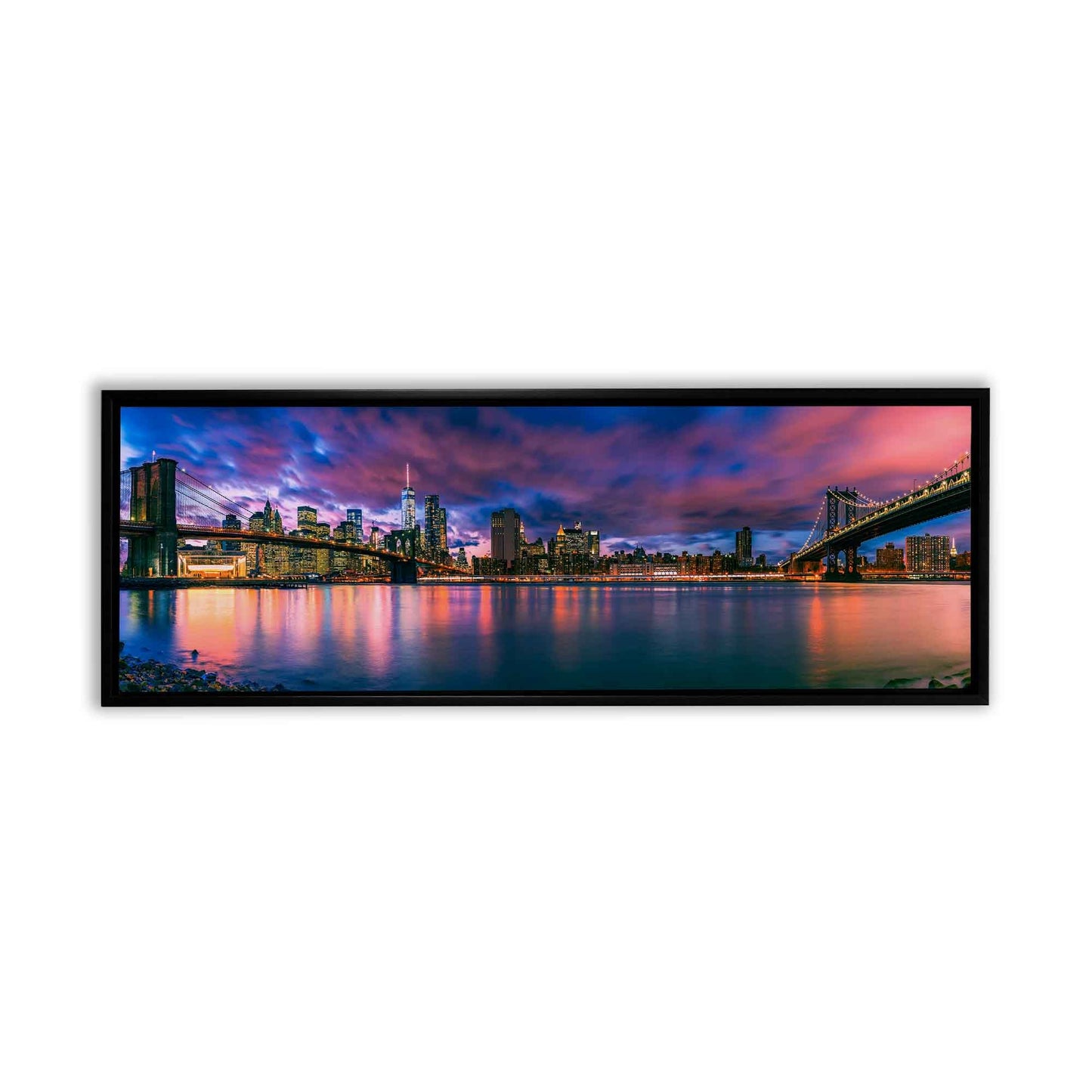 Wandbild Der East River und die Brooklyn Bridge – NY