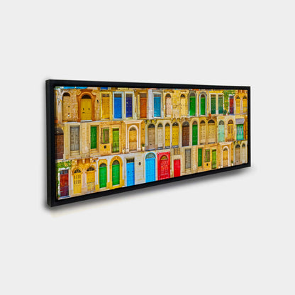 Maltesische Türen Leinwand - Abstrakte Minimalismus Kunst - Große Wanddekoration