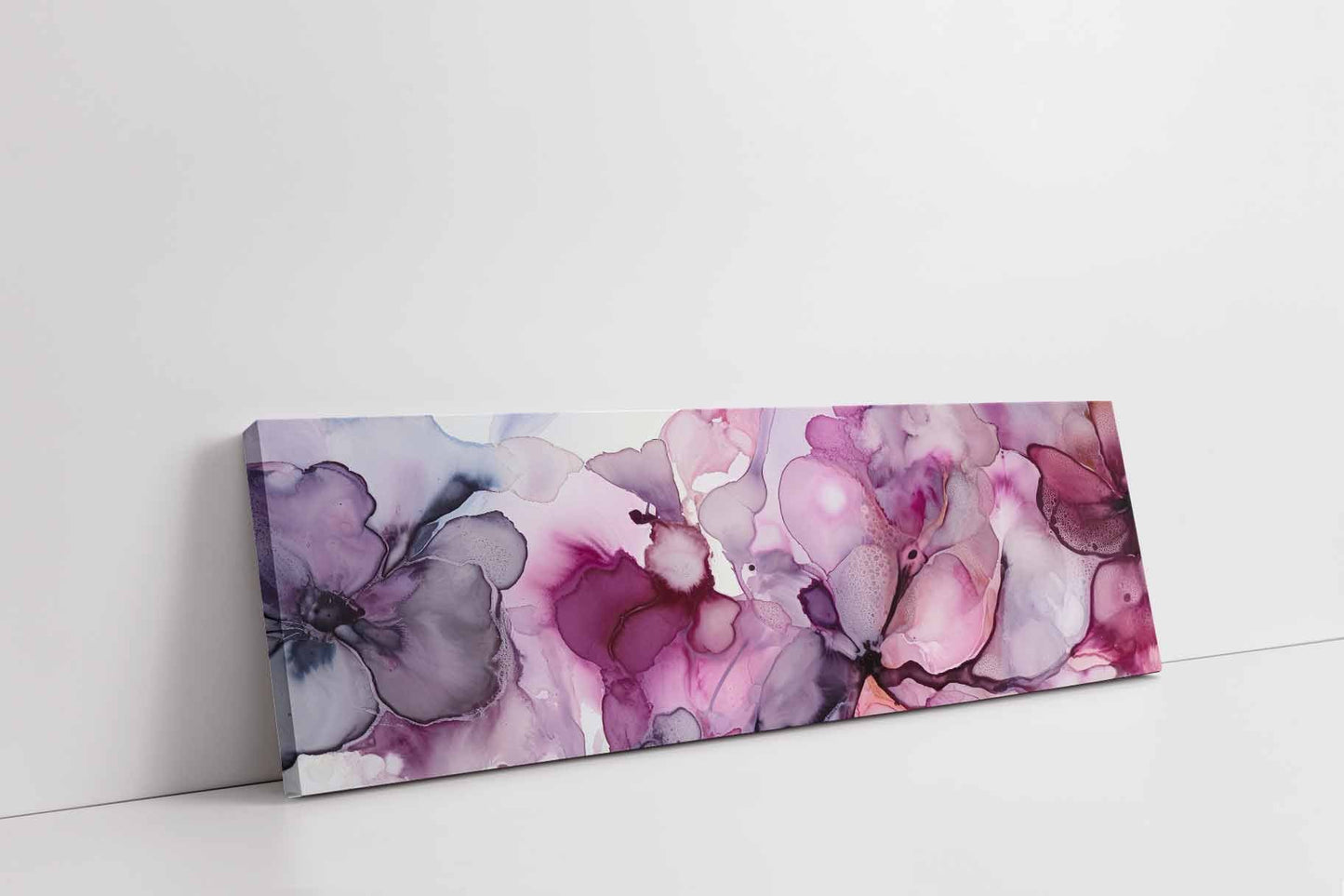 Wandbild Aquarell Magenta 183 cm x 61 cm