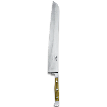 ALPHA OLIVE | Brotmesser Franz Dude 12.5" Rechtshänderversion | Geschmiedeter Stahl / Olivenholzgriff