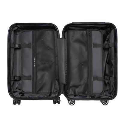 Floral Leaves Carry-On Suitcase — Colorful Botanical Travel Luggage