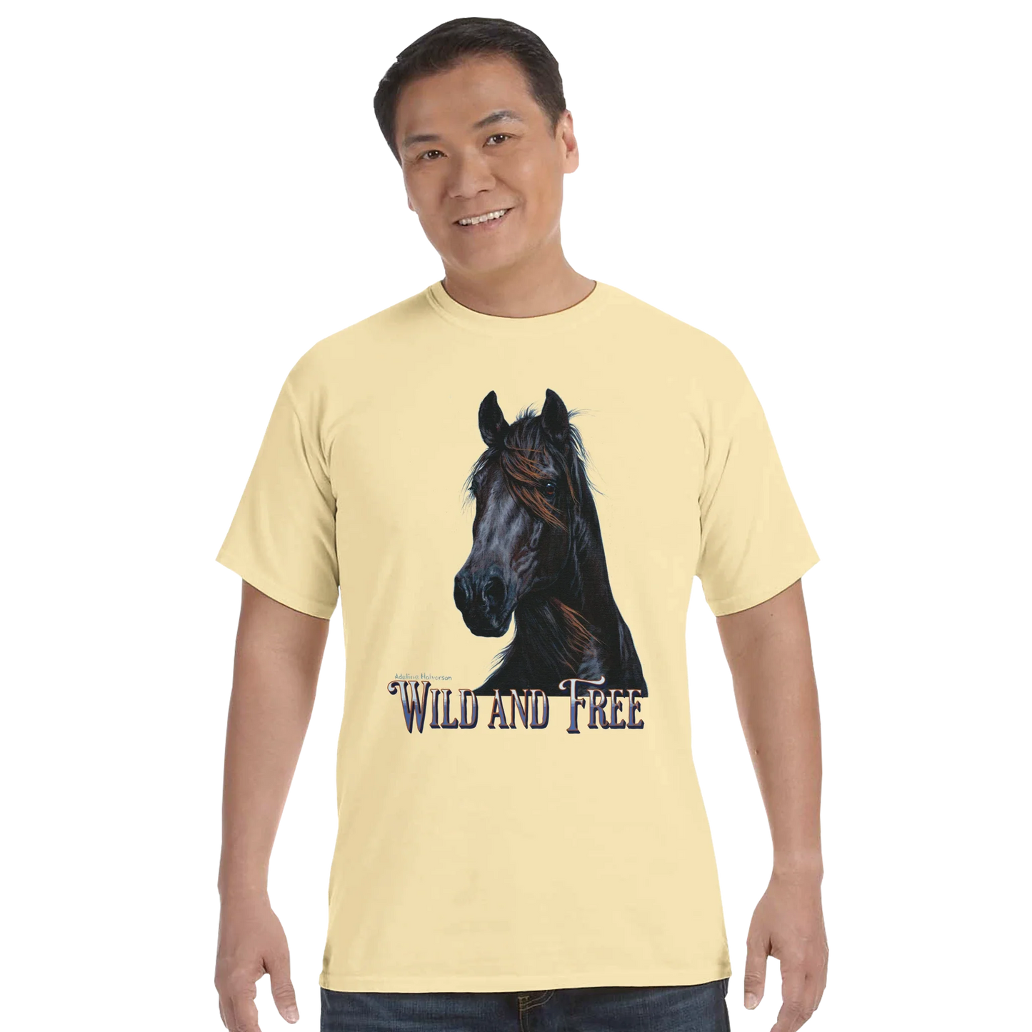 Wild and Free Comfort Colors Unisex T-Shirt – 100 % Baumwolle