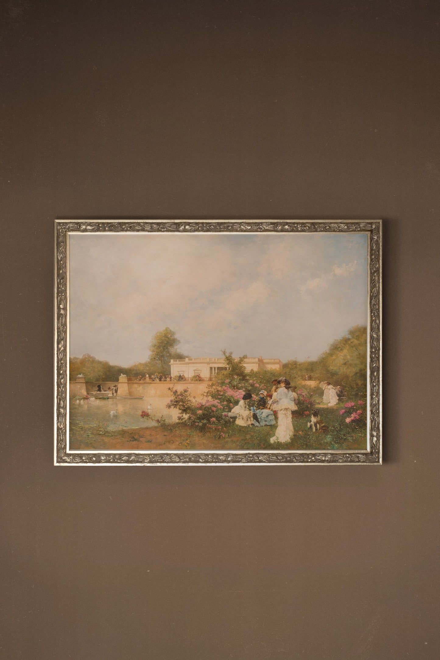 ROSE UND SPITZE, VINTAGE RAHMEN SILBER