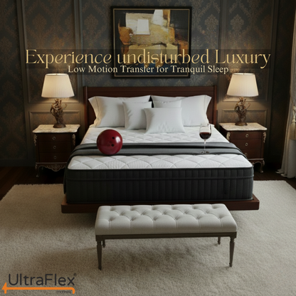 UltraFlex® Opulence Mittelharte Orthopädische Hybridmatratze – Hergestellt in Kanada mit Fortschrittlichem Kühlgel und Taschenfedersystem für Ungestörten Schlaf und Rand-zu-Rand-Unterstützung