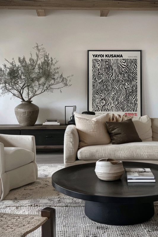 KUSAMA I, Werk auf gespannter Leinwand