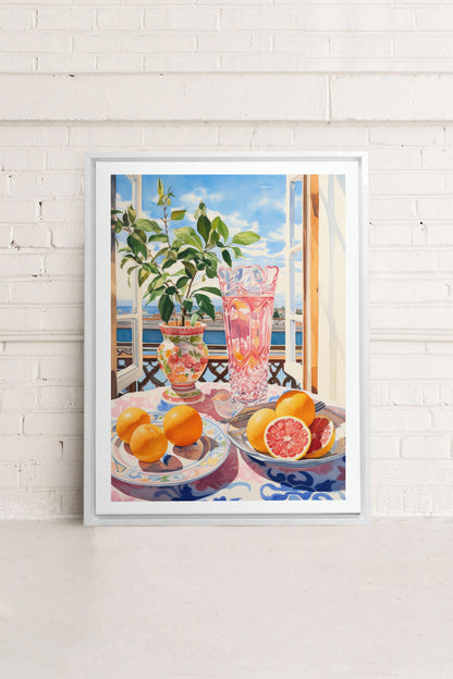 CITRUS VISTA PARADISE, Gestreckte Leinwandkunst