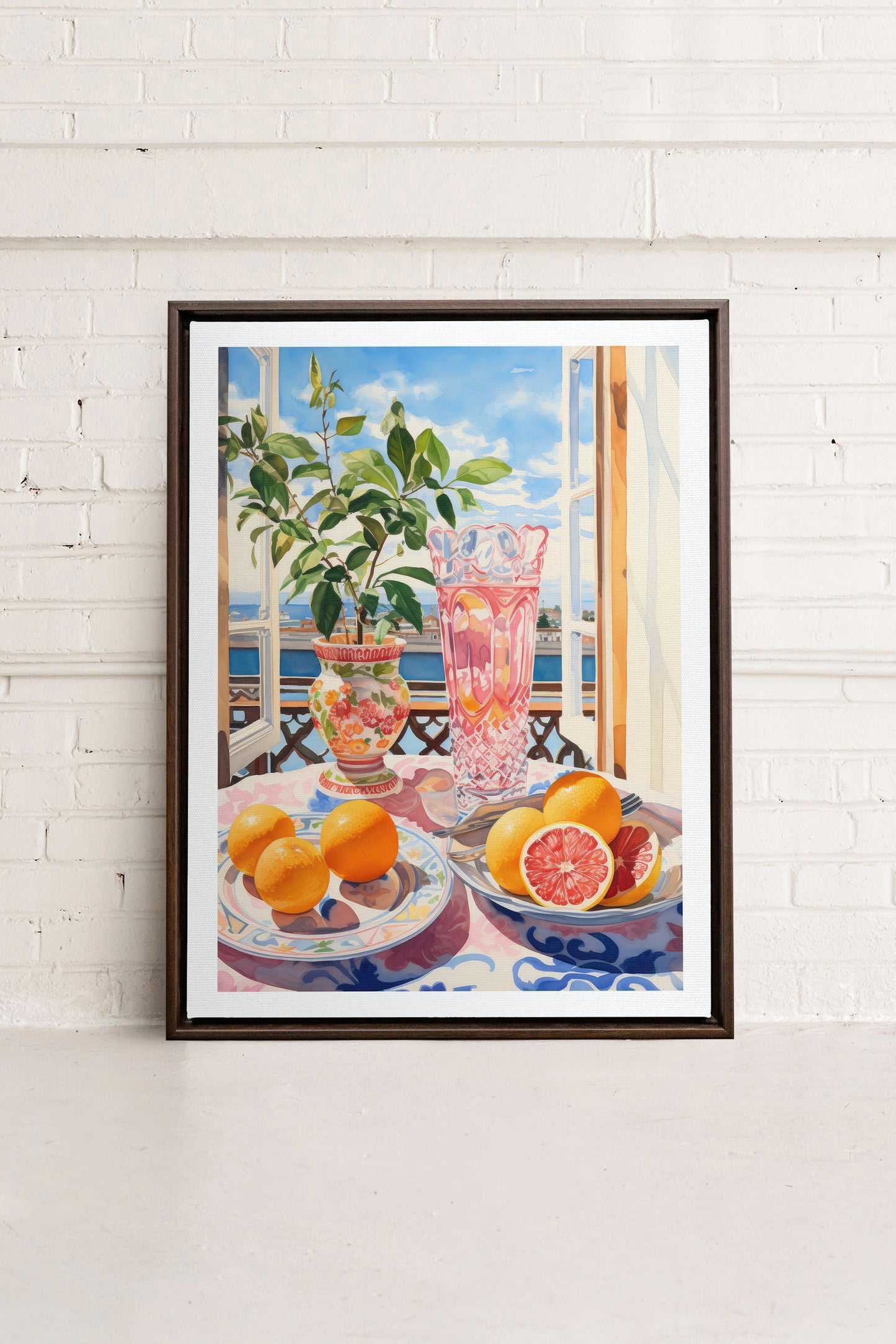CITRUS VISTA PARADISE, Gestreckte Leinwandkunst