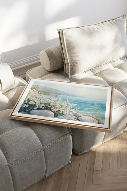 AZURE HORIZON, Werk auf gespannter Leinwand