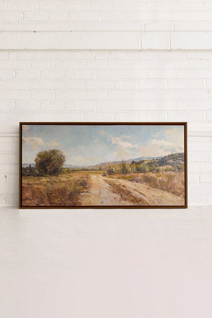 Andalusische Fata Morgana, Werk auf gespannter Leinwand