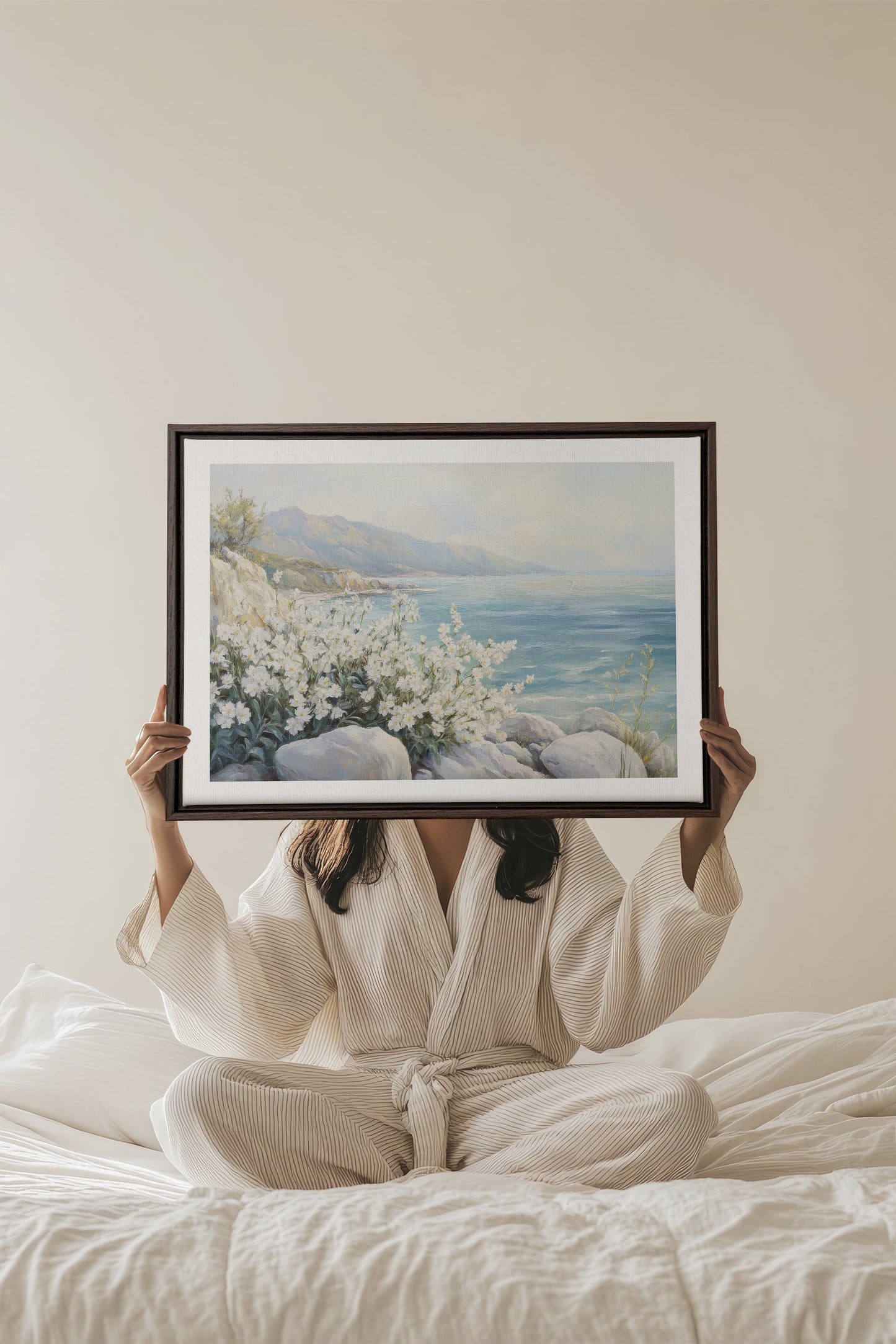 AZURE HORIZON, Werk auf gespannter Leinwand