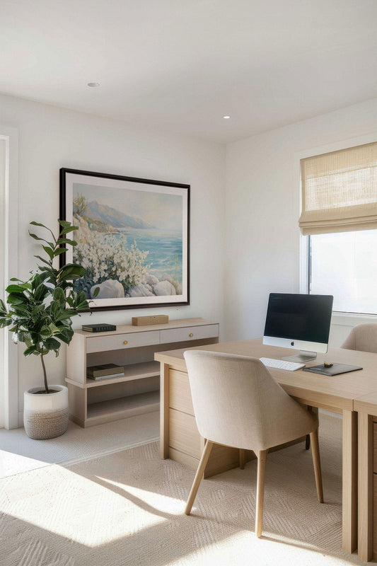 AZURE HORIZON, Werk auf gespannter Leinwand