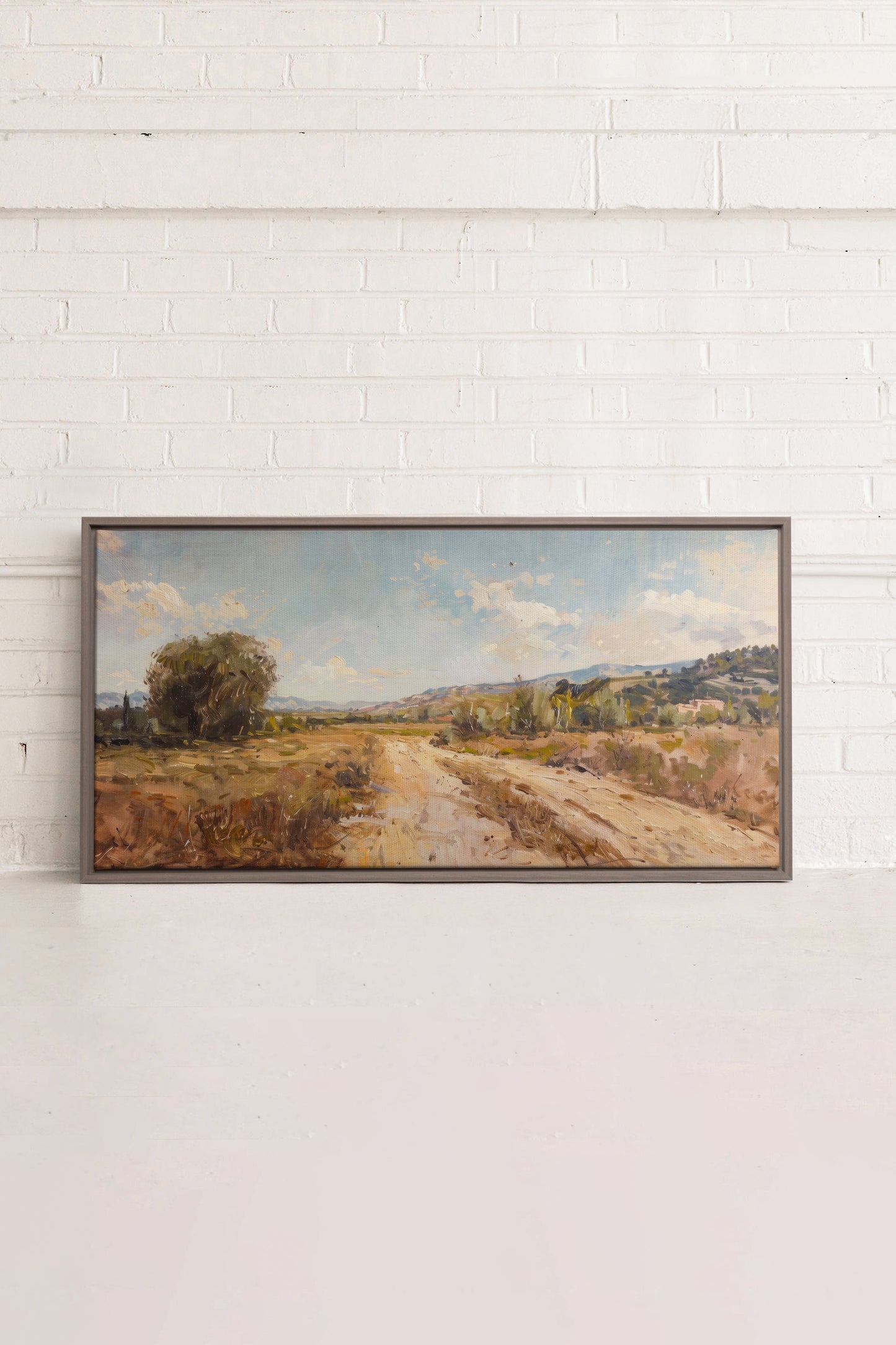 Andalusische Fata Morgana, Werk auf gespannter Leinwand