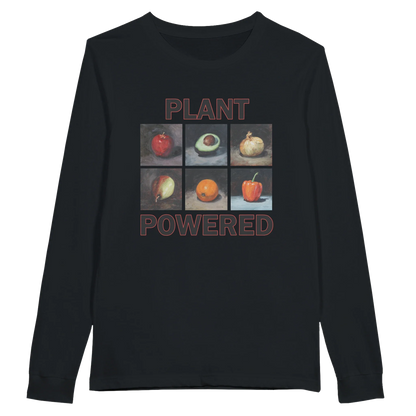 Pflanzenbasierte Langarm-T-Shirt – Bequemes Baumwoll-T-Shirt