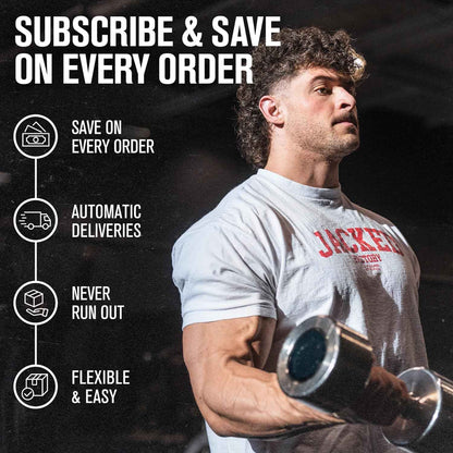 Jacked Factory Creatine Monohydrate Powder 425g - Canadian-Owned Informed Choice Certified Supplement for Increased Muscle Mass*, Improved Strength, Power, & Performance** - 85 Servings, Unflavored 🍁 All In One Marketplace Canada