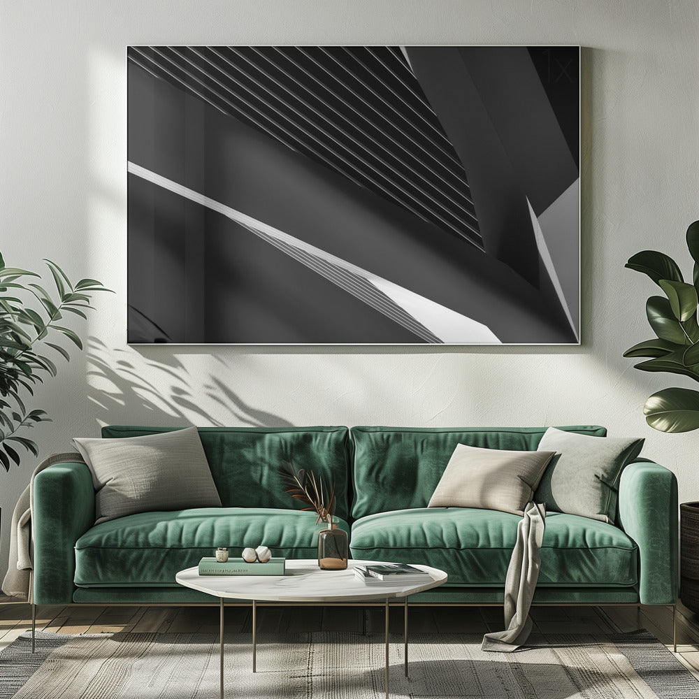 Wandbild Abstraktion eines Schwans